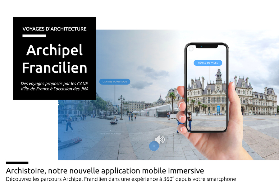 Découvrez les parcours de la collection  Archipel Francilien dans une expérience immersive, une exploration à 360° depuis votre smartphone.